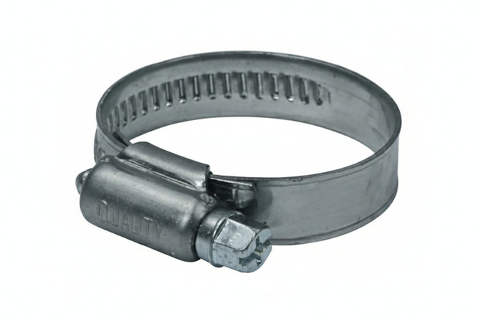 Fascetta Stringitubo In Acciaio Inox Aisi 201 Mm.12- - Ø Mm.25/40 - 50 Pezzi Quality