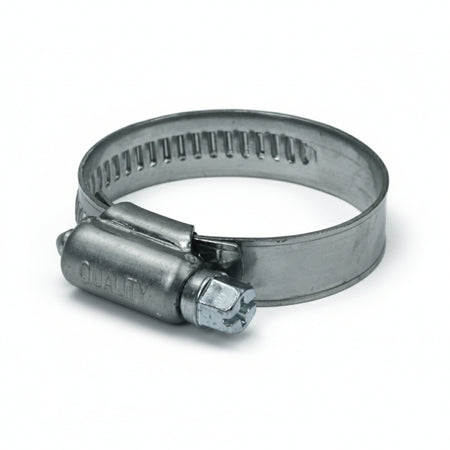 Fascetta Stringitubo In Acciaio Inox Aisi 201 Mm.12- - Ø Mm.32/50 - 50 Pezzi Quality