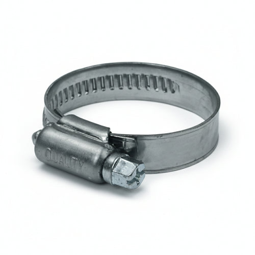 Fascetta Stringitubo In Acciaio Inox Aisi 201 Mm.12- - Ø Mm.32/50 - 50 Pezzi Quality