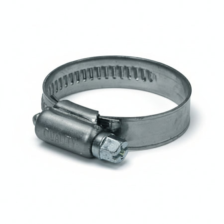 Fascetta Stringitubo In Acciaio Inox Aisi 201 Mm.12- - Ø Mm.120/140 - 10 Pezzi Quality