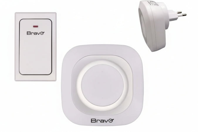 Campanello Wireless Kin-Plug In- - Colore Bianco - 1 Pezzi Bravo