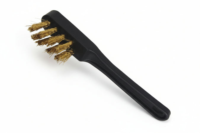 Spazzola Con Setole In Ottone Manico Dritto In Plastica- - Dimensioni Mm.147X20X30 - 10 Pezzi Excel