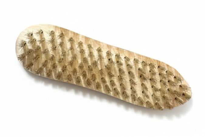 Spazzola Acciaio A Biscotto- - Dimensioni Mm.213X56X44 - 6 Ranghi - 10 Pezzi Excel