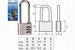 Lucchetto Ottone Arco Lungo Ocean 2700M In Blister- - Mm.40 (2780Mb) - 1 Pezzi Potent