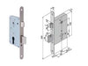 Serratura Da Infilare Per Cancelli 2 Mandate E Scr. Cil. Sagomato 052- - Mm.50 (052501009) - 1 Pezzi Welka