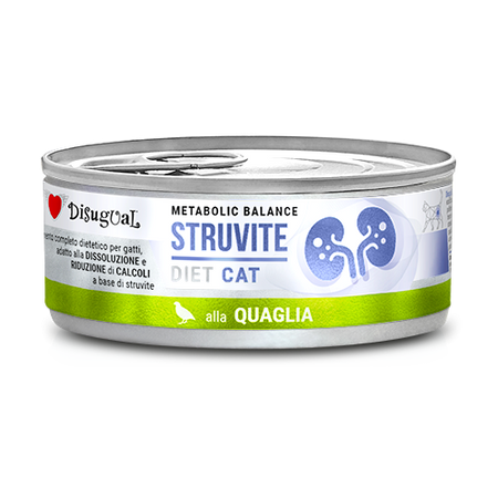 Disugual Metabolic Balance Struvite gusto Quaglia per Gatti Adulti 85gr
