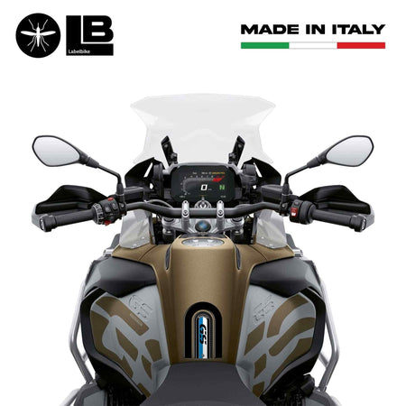 PARASERBATOIO ADESIVI-STICKERS in RESINA 3D GEL compatibile per MOTO BMW GS