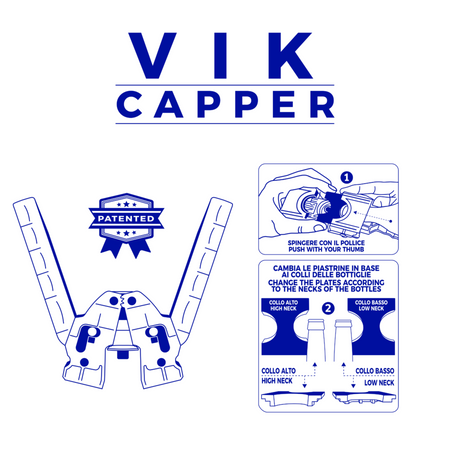 Tappatrice Per Tappi A Corona Diam. 26 Mm - Enolandia