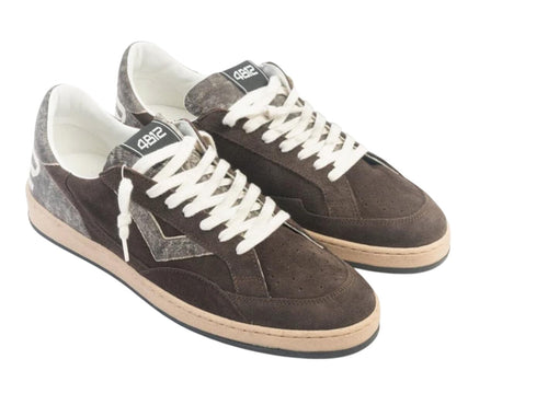 4B12 Sneakers In Pelle Uomo PLAYNEW u127 Brown da uomo