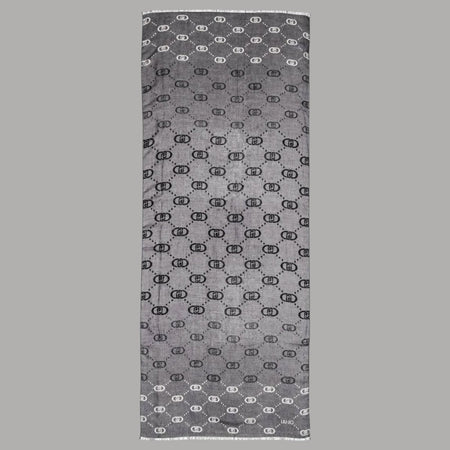 Liu Jo stola con logo 70x180 nero degrade 2F5080T0300