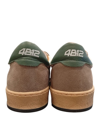 4B12 Sneakers In Pelle Uomo PLAYNEW u125 green da uomo
