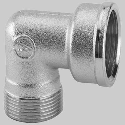 Raccordo Curvo Femmina Cromato - 1/2 - 1 Pezzi - Arteclima