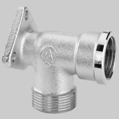 Raccordo Curvo Femmina Con Flangia Cromato - 1/2 - 1 Pezzi - Arteclima