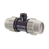 Raccordo A T A Compressione Filettato Maschio In Polipropilene Serie 7840 Bianco E Nero Plasson - Ø32X1X32 Pn16 - Psn