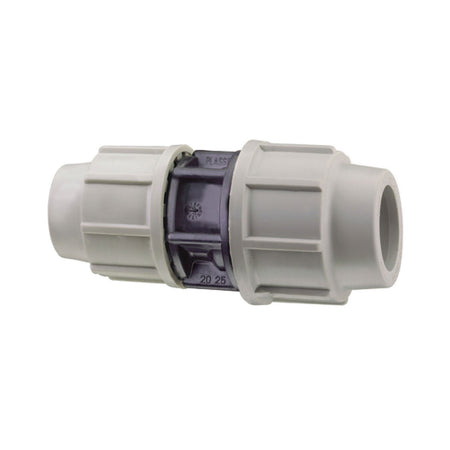 Raccordo Diritto Ridotto A Compressione Femmina Femmina In Polipropilene Serie 7110 Bianco E Nero Pl - Ø50X40 Pn16 - Psn