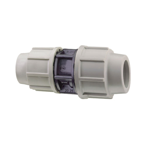 Raccordo Diritto Ridotto A Compressione Femmina Femmina In Polipropilene Serie 7110 Bianco E Nero Pl - Ø50X40 Pn16 - Psn