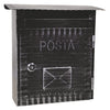 Cassetta Postale 'Ibisco' Cm 26X9,7X H 29 - Argento Antico - Kasart