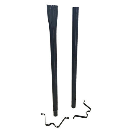 Palo Sostegno Per Cassetta Postale Portalettere H. Cm 150 - Colore Nero - Kasart