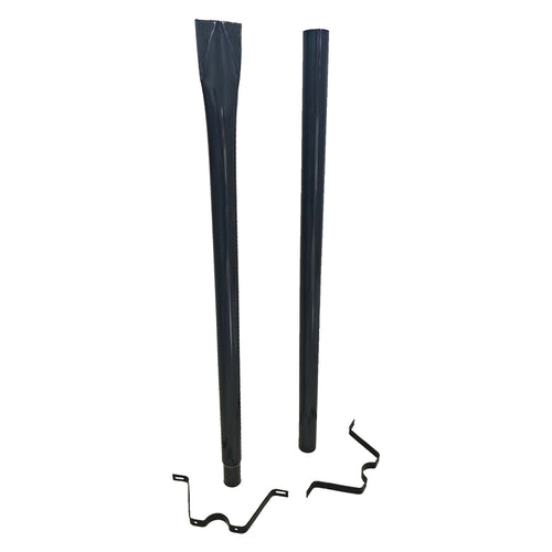 Palo Sostegno Per Cassetta Postale Portalettere H. Cm 150 - Colore Nero - Kasart