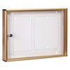 Bacheca Porta Avvisi 2 Fogli Cm 48X5X H.35 - Bronzo - Kasart