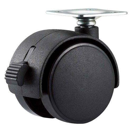 Ruota Per Mobili Doppia Ãe¸ 50 - Piastra Mm 38 X 38 - Capacitãe Kg 30 - Pz 2 Bl - Uniko