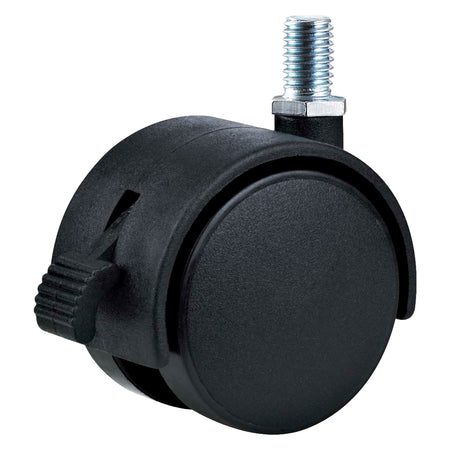 Ruota Per Mobili Doppia Ãe¸ 50 - Perno Ma10 - Capacitãe Kg 30 - Pz 2 Bl - Uniko