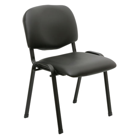 Sedia Interlocutoria Nero - Cm 54,5 X 58 X 81,5- 5 Pezzi - Kasart