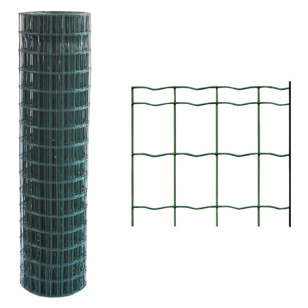 Rete Elettrosaldata Plastificata 76,2 X 63,5 Filo Ø Mm. 1,6/2 - H. Cm 150 X Mt. 25 - Sidex