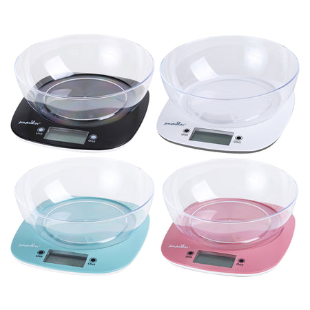 Bilancia Digitale Da Cucina Con Ciotola Portata Massima 5 Kg - Ciotola Ml 1400 - Joyteck