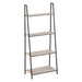Scaffale Organizer In Metallo E Legno Cm 60 X 35 X H 148 - 4 Ripiani - Bricogo