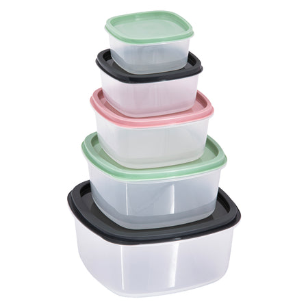 Contenitore Per Alimenti Quadrato 'Keeper' Pz. 5 - Bricogo