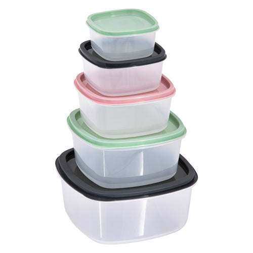 Contenitore Per Alimenti Quadrato 'Keeper' Pz. 5 - Bricogo
