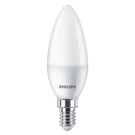 Lampada A Led 'Oliva' Natur.4000K 7 W=60W E14 - 806 Lm- 4 Pezzi - Philips
