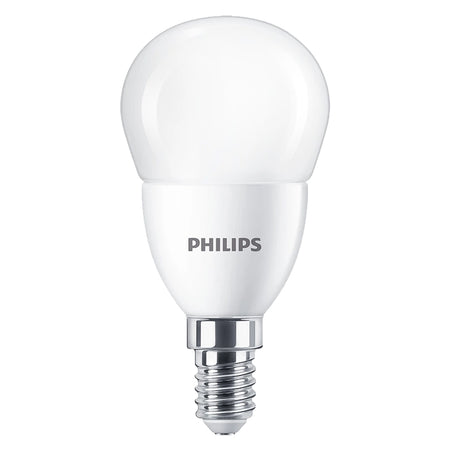 Lampada A Led 'Sfera' Calda 2700K 4,9 W=40W E14 - 470 Lm- 4 Pezzi - Philips
