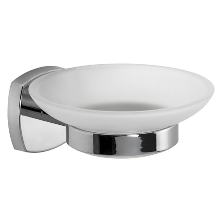 Porta Sapone Serie 'Starter' Leghe Metalliche - Vetro Opaco - Metaform