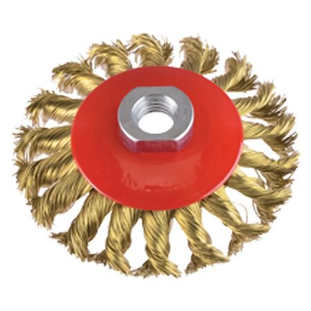 Spazzola Circolare Conica Ø Mm 100 - Foro M 14 - Pg