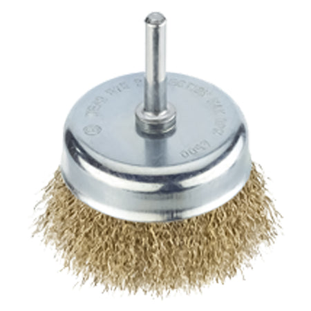 Spazzola A Tazza Per Trapano Ø Mm 85 - Gambo Mm 6 - Pg