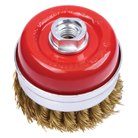 Spazzola A Tazza Per Smerigliatrice Ø Mm 75 - Foro M 14 - Pg