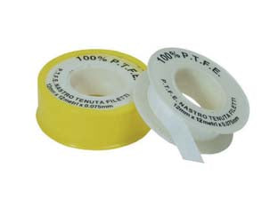 Nastro Teflon Professionale Gas- Mm.12 Mt.12 Mm.0,075 - 10 Pezzi