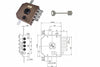 Serratura Triplice Da Applicare Con Scrocco Doppia Mappa G414- - Mm.63 Sx - 1 Pezzi Moia