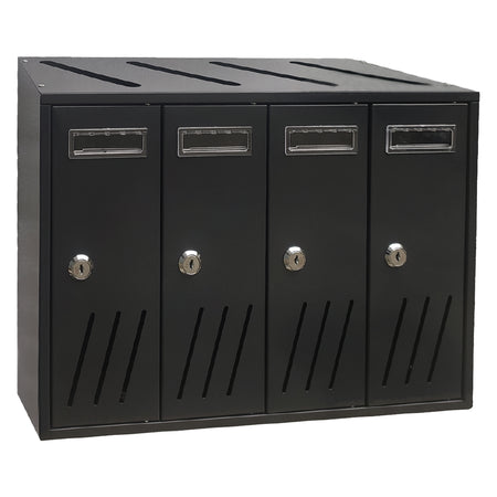Cassetta Postale 4 Posti - Antracite - 42,5X17,5X H. 30 - Kasart
