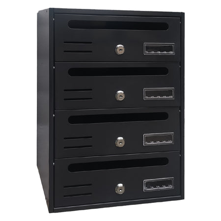 Cassetta Postale 4 Posti - Antracite - Cm. 30,2X17,5X H. 42,5 - Kasart