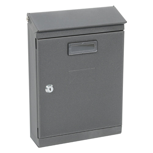 Cassetta Postale 'Peonia' Cm 24,5X7,5X H.36 - Grigio Antracite - Kasart