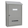 Cassetta Postale 'Peonia' Cm 24,5X7,5X H.36 - Grigio Argento - Kasart
