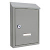 Cassetta Postale 'Ninfea' Cm 20,5 X 6,8 X H.30 - Grigio Argento - Kasart