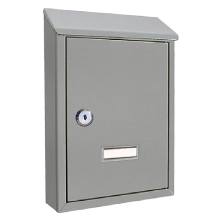 Cassetta Postale 'Ninfea' Cm 20,5 X 6,8 X H.30 - Grigio Argento - Kasart