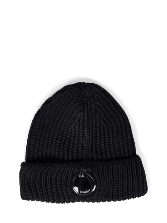 C.P. Company Extra Fine Merino Wool Lens Beanie da uomo