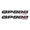 2 ADESIVI resinati GP 800 SCRITTE 3D COMPATIBILI per SCOOTER GILERA GP800
