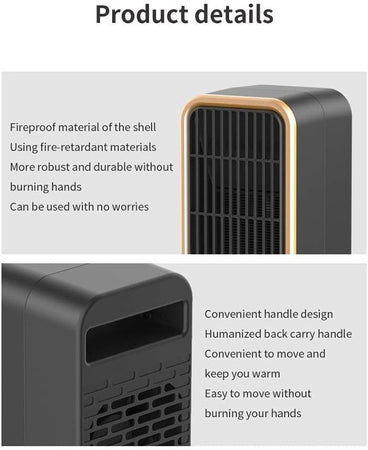 Mini termoventilatore elettrico Riscaldatore elettrico portatile
