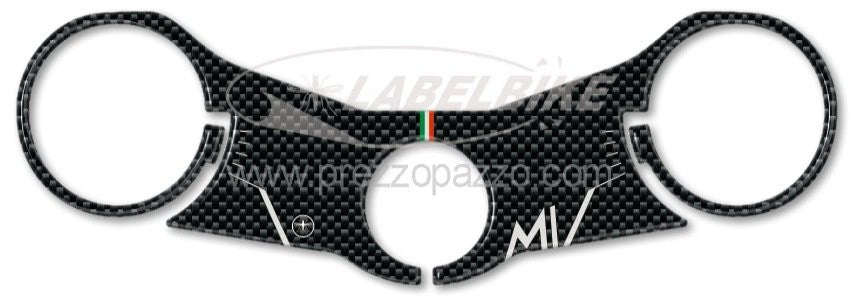 ADESIVO GEL 3D PROTEZIONE PIASTRA STERZO compatibile per MV AGUSTA F4 1999-2009